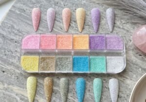 Set de glitter para decoración de uñas